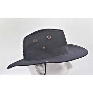 D.H. Daeho Safari Hat Black Size S/M Vents Sun Outdoor Camping Packable Boonie